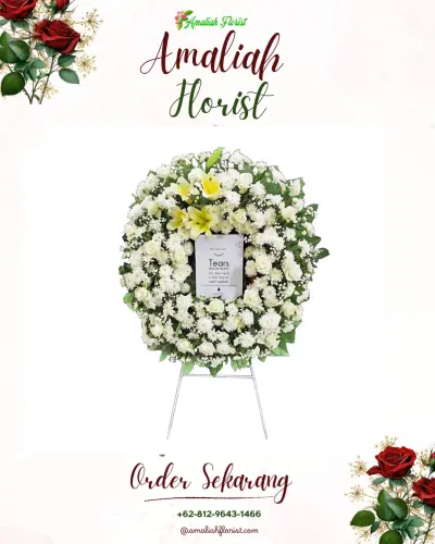 Krans Bunga Duka Cita di Panjatan