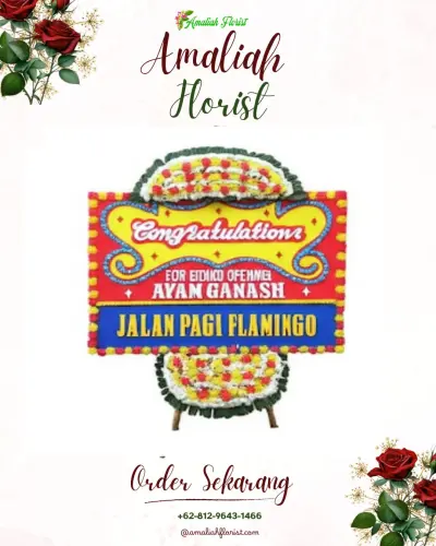 Bunga Papan Congratulation di Panjatan